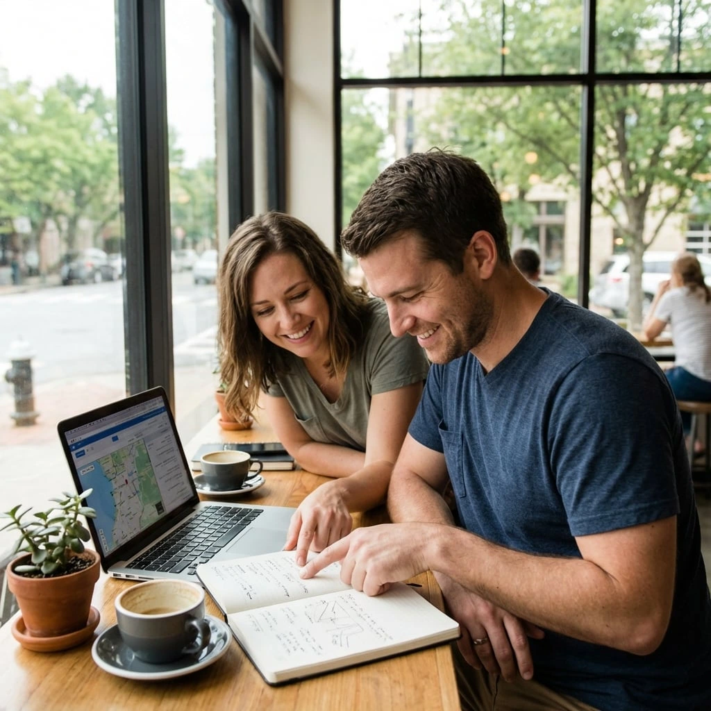 Travel planning illustration